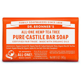 Dr. Bronner's Pure-Castile Bar Soap-Tea Tree-5 oz (140 g)-N101 Nutrition