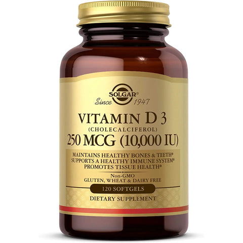 Solgar Vitamin D3 (Cholecalciferol) 250 MCG (10,000 IU)-N101 Nutrition