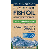 Wiley's Finest Wild Alaskan Fish Oil Easy Swallow Minis-60 softgels-N101 Nutrition