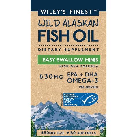 Wiley's Finest Wild Alaskan Fish Oil Easy Swallow Minis-N101 Nutrition