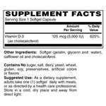 Blue Ridge Vitamin D-3 5,000 IU-N101 Nutrition