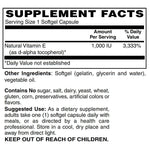 Blue Ridge Natural Vitamin E 1000 IU-N101 Nutrition