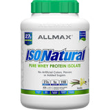 ALLMAX IsoNatural Whey Protein Isolate-5 lbs-Vanilla-N101 Nutrition