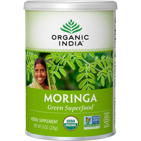 Organic India Moringa Leaf Powder-8 oz (226 g)-N101 Nutrition