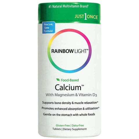 Rainbow Light Food-Based Calcium-180 tablets-N101 Nutrition