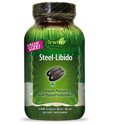 Irwin Naturals Steel-Libido (Value Size)-150 liquid soft-gels-N101 Nutrition