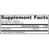 Jarrow Formulas L-Glutamine 750 mg-N101 Nutrition