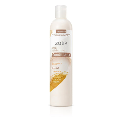Zatik Deep Moisturizing Conditioner (Coconut & Calendula)-10.8 fl oz (320 mL)-N101 Nutrition