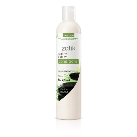Zatik Healthy & Shiny Conditioner (Olive & Black Seed)-10.8 fl oz (320 mL)-N101 Nutrition