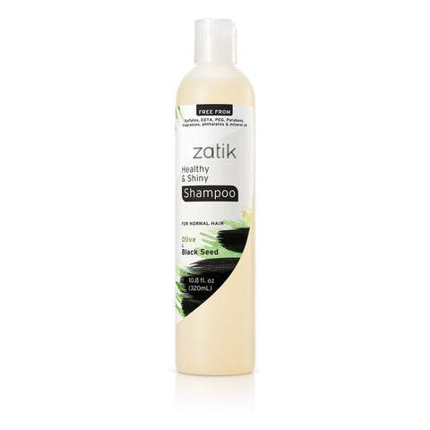Zatik Healthy & Shiny Shampoo (Olive & Black Seed)-10.8 fl oz (320 mL)-N101 Nutrition