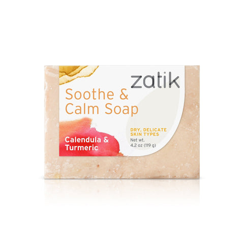 Zatik Soothe & Calm Soap (Calendula & Turmeric)-4.2 oz (125 g)-N101 Nutrition